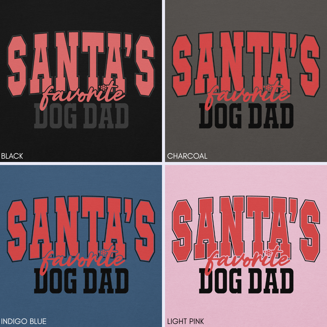 Santa's Favorite Dog Dad Hoodie