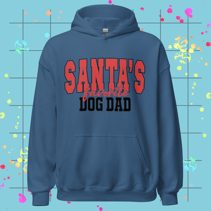 Santa's Favorite Dog Dad Hoodie