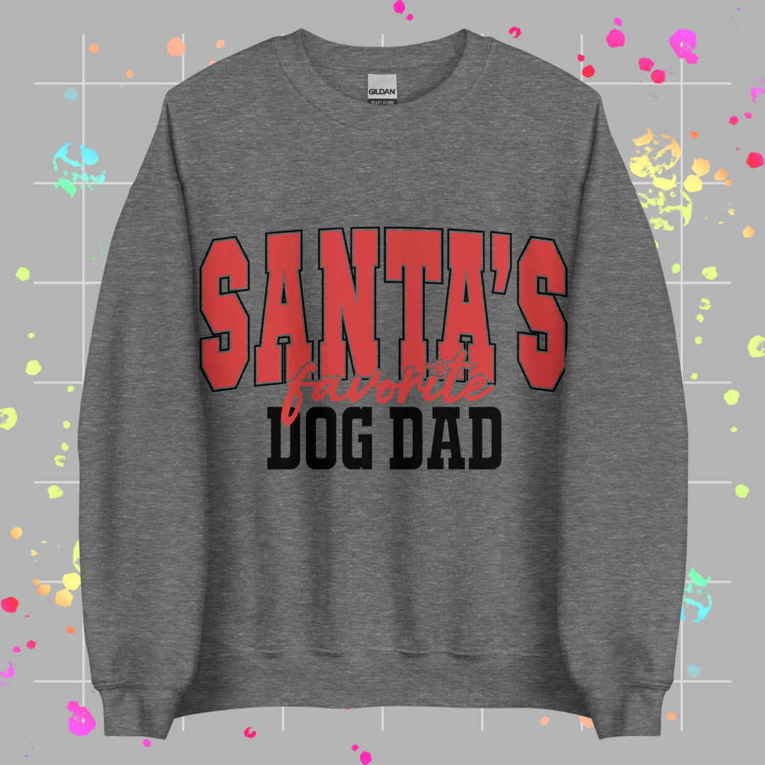 Santa's Favorite Dog Dad Sweatshirt