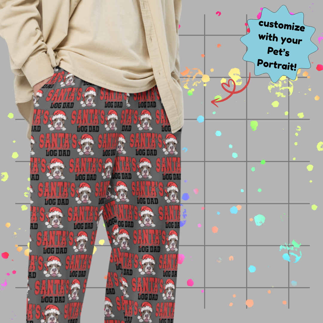 Santa's Favorite Dog Dad Pajama Pants