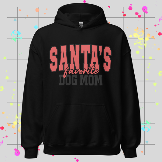 Santa's Favorite Dog Mom Hoodie