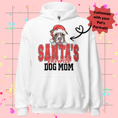Santa's Favorite Dog Mom Hoodie
