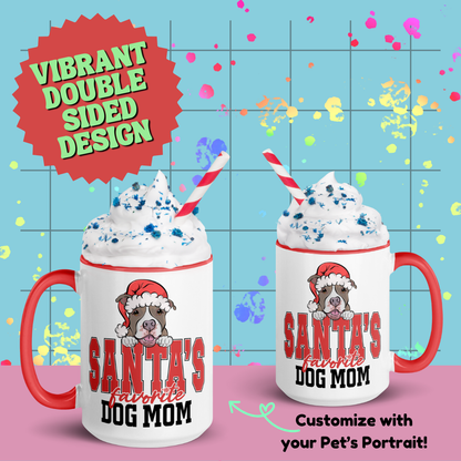 Santa's Favorite Dog Mom 15oz Mug