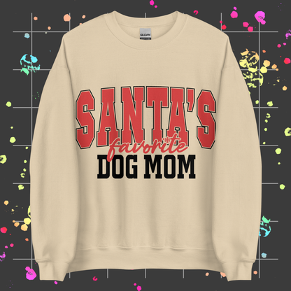 Santa's Favorite Dog Mom Sweatshirt