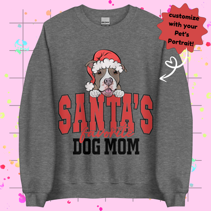 Santa's Favorite Dog Mom Sweatshirt