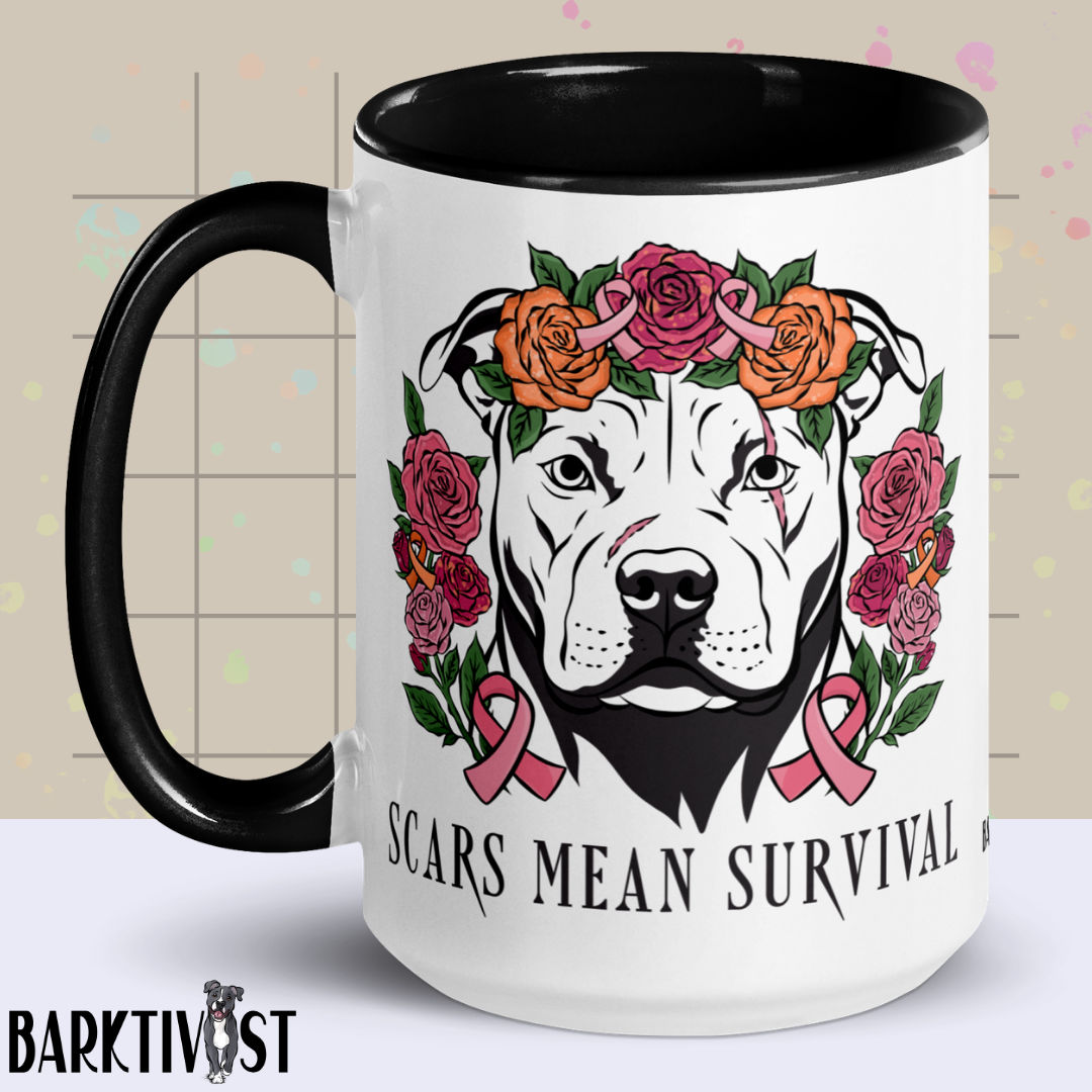 Scars Mean Survival 15oz Ceramic Color Mug