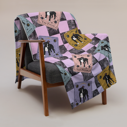 The Pittie Tarot Card Throw Blanket