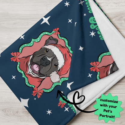 Thicc Like Saint Nick Throw Blanket