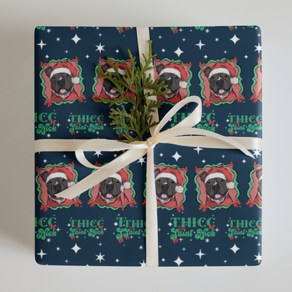 Thicc Like Saint Nick Wrapping Paper Sheets