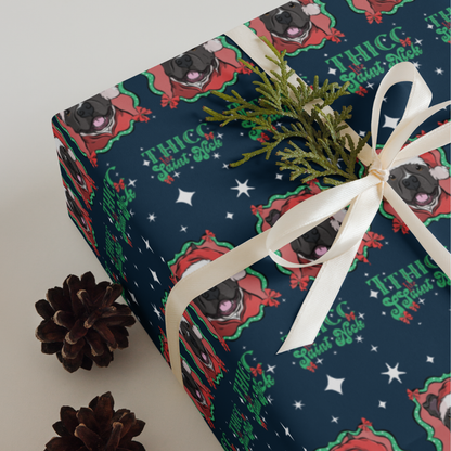 Thicc Like Saint Nick Wrapping Paper Sheets