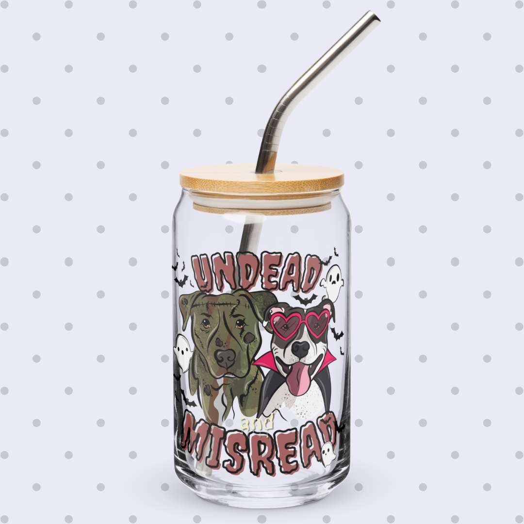 Can-Shaped Glass with Lid - Various Designs