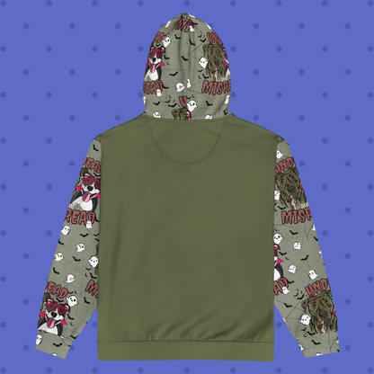 Printed Unisex Zip Up Hoodie - Various Patterns