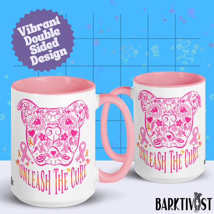 Unleash the Cure 15oz Ceramic Pink Mug